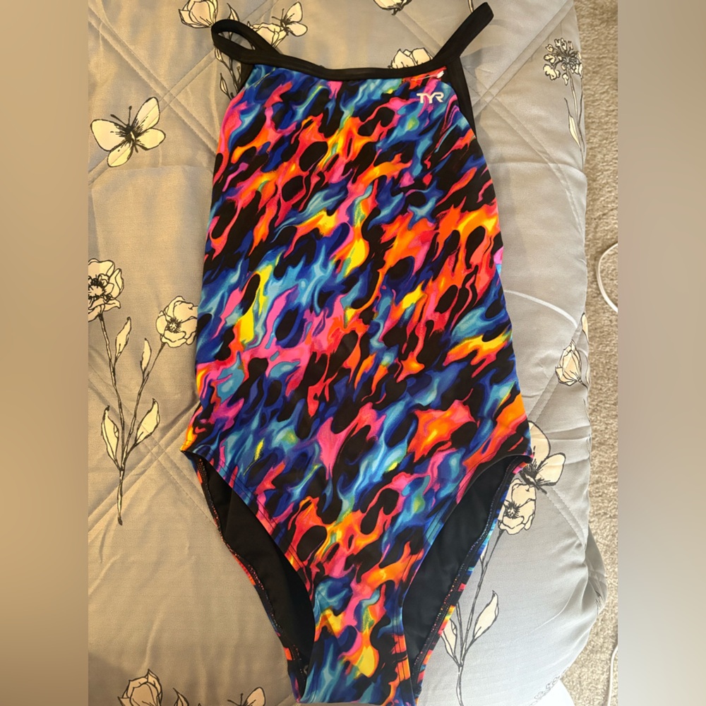 Colorful One Piece TYR Swimsuit